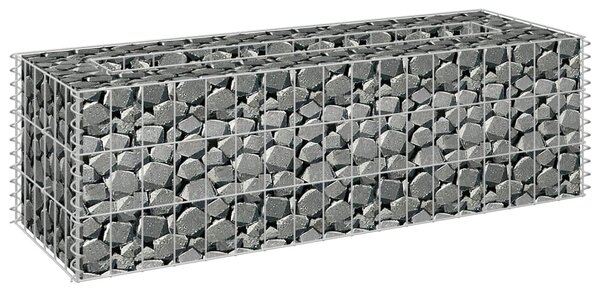 Horganyzott acél gabion magaságyás 90 x 30 x 30 cm