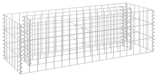 Horganyzott acél gabion magaságyás 90 x 30 x 30 cm