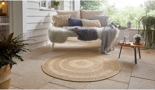 Almendro bézs kültéri szőnyeg, Ø 160 cm - NORTHRUGS