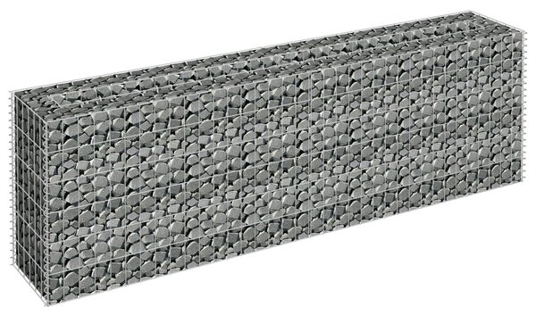 VidaXL horganyzott acél gabion magaságyás 180 x 30 x 60 cm