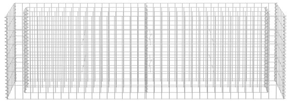 VidaXL horganyzott acél gabion magaságyás 180 x 30 x 60 cm