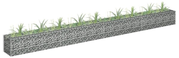 Horganyzott acél gabion magaságyás 360 x 30 x 30 cm