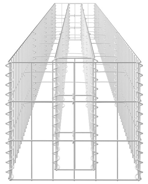 Horganyzott acél gabion magaságyás 360 x 30 x 30 cm