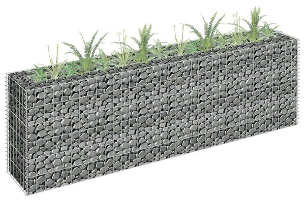 VidaXL horganyzott acél gabion magaságyás 180 x 30 x 60 cm