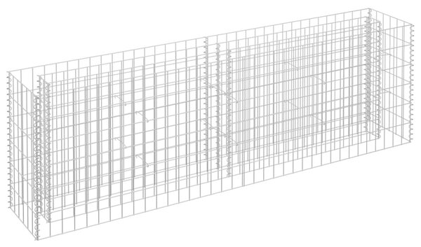 VidaXL horganyzott acél gabion magaságyás 180 x 30 x 60 cm