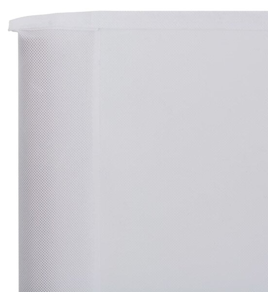 Homokfehér 5-paneles szövet szélfogó 600 x 120 cm