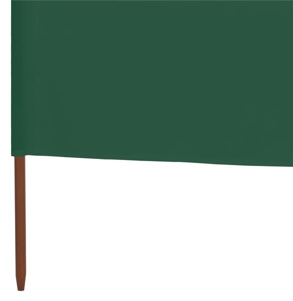 Zöld szövet 6-paneles szélfogó 800 x 120 cm