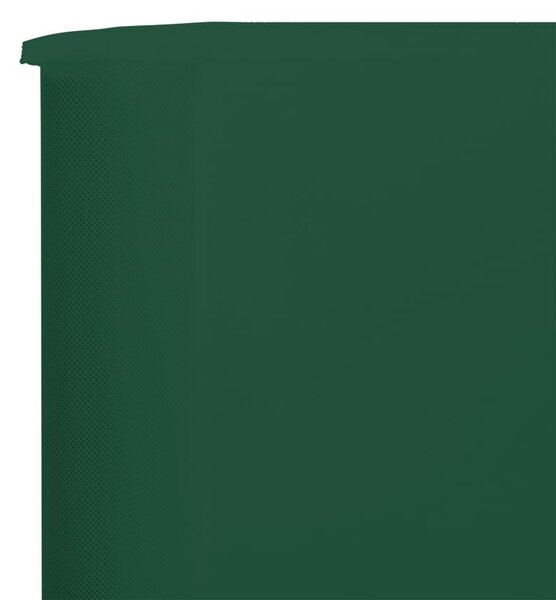 Zöld szövet 6-paneles szélfogó 800 x 120 cm