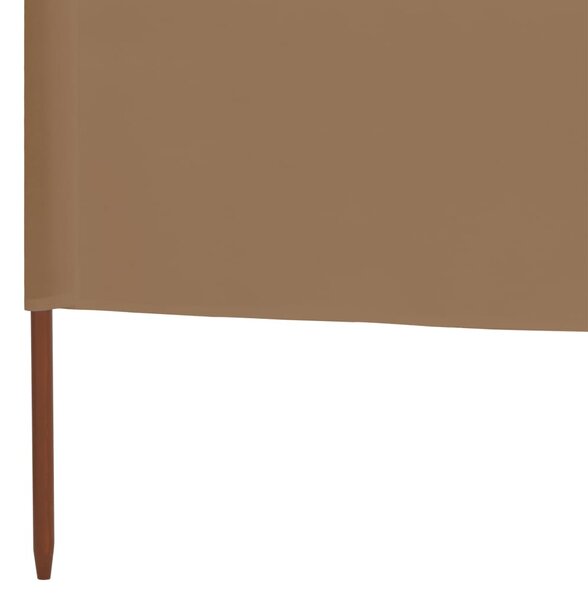 Tópszínű szövet 6-paneles szélfogó 800 x 120 cm