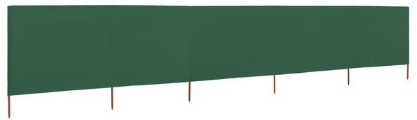 Zöld 5-paneles szövet szélfogó 600 x 160 cm
