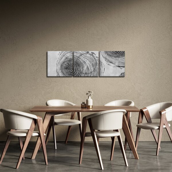 Kép - Fa motívum (órával) (90x30 cm)