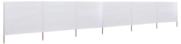 Homokfehér szövet 6-paneles szélfogó 800 x 120 cm