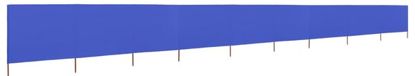Azúrkék 9 paneles szövet szélfogó 1200 x 120 cm