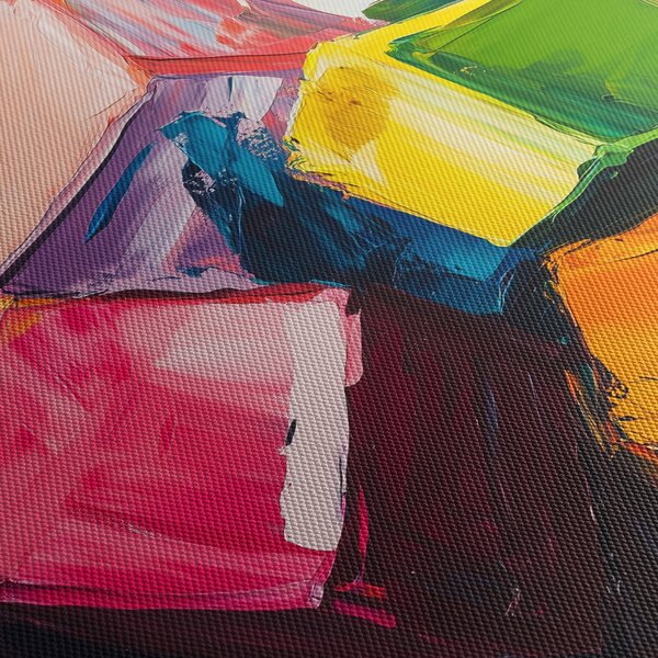 Kép - Színes kockák (70x50 cm)