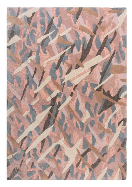 Bark szürke-rózsaszín szőnyeg, 160 x 230 cm - Flair Rugs