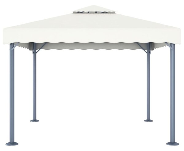 Krémszínű alumíniumpavilon 300 x 300 cm