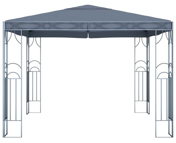 Antracitszürke pavilon 300 x 300 cm
