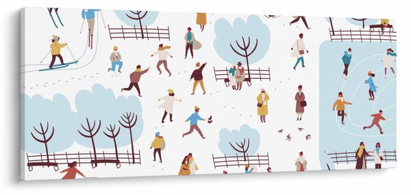 Kép - Boldog telet (120x50 cm)