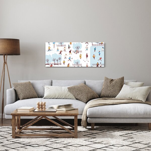 Kép - Boldog telet (120x50 cm)