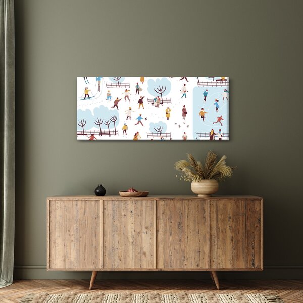 Kép - Boldog telet (120x50 cm)