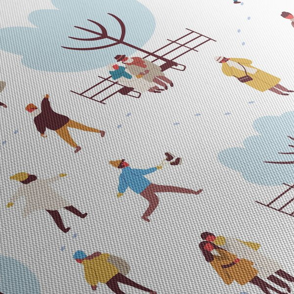 Kép - Boldog telet (120x50 cm)