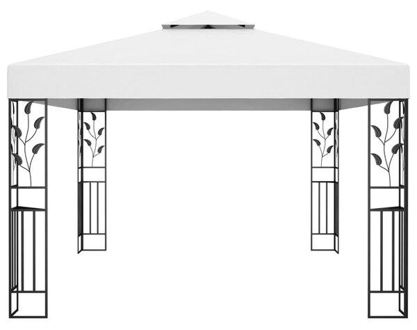 Fehér dupla tetős pavilon 3 x 4 m