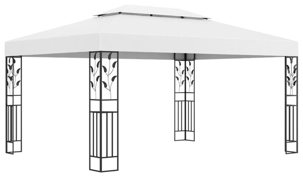 Fehér dupla tetős pavilon 3 x 4 m