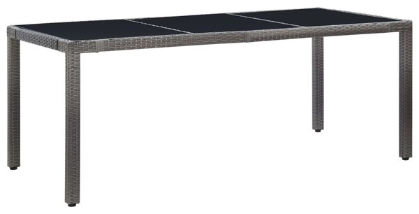 9 részes szürke kültéri polyrattan étkezőgarnitúra