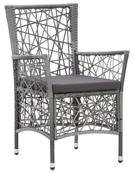 7 részes szürke kültéri polyrattan étkezőgarnitúra