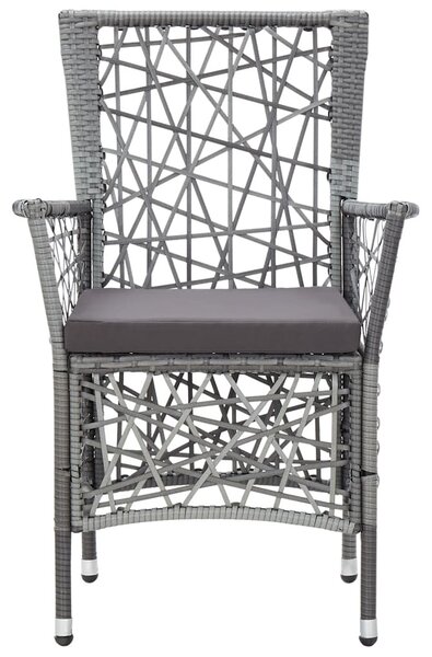 9 részes szürke kültéri polyrattan étkezőgarnitúra