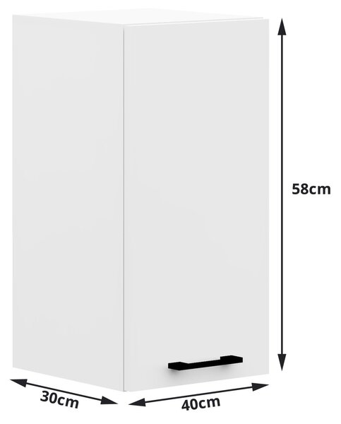 Felső konyhaszekrény Ozara W40 H580 (fehér)