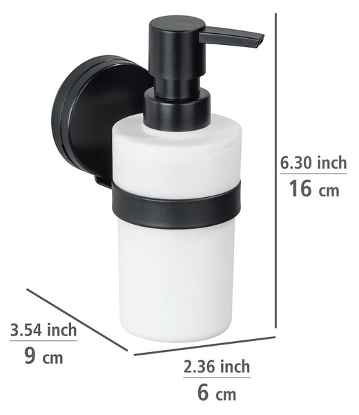 Static-Loc® Plus fekete-fehér fali szappanadagoló - Wenko