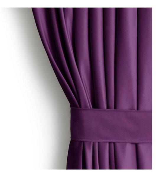Lila bársony dimout (részleges sötétítő) függöny 140x270 cm Eyelets – Restilo
