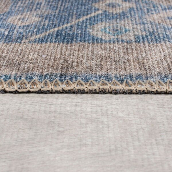 Kék mosható futószőnyeg 60x230 cm Orelia Global – Flair Rugs