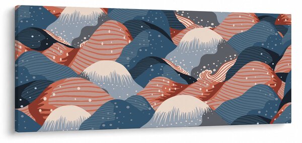 Kép - Japán hullámok (120x50 cm)