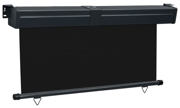 Fekete erkély oldalnapellenző 165 x 250 cm