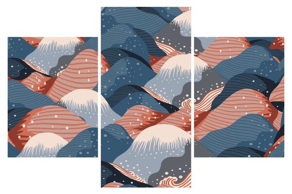 Kép - Japán hullámok (90x60 cm)