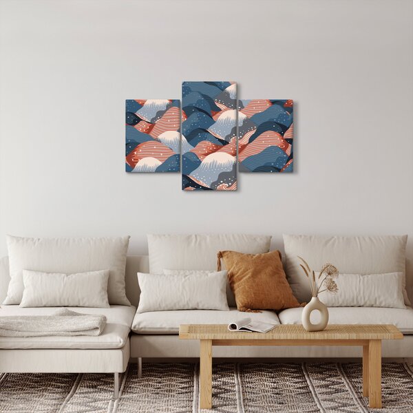Kép - Japán hullámok (90x60 cm)
