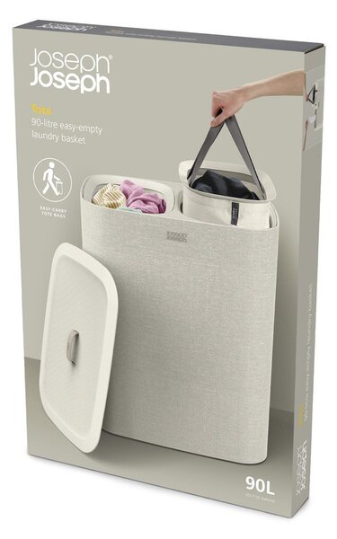 Textil szennyeskosár 45+45 l Tota – Joseph Joseph
