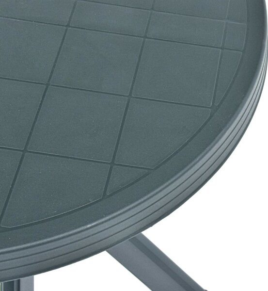 Zöld műanyag bisztróasztal Ø70 cm