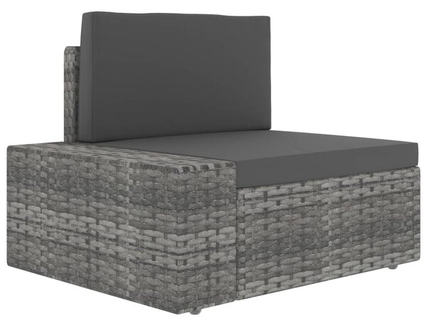 10 részes szürke polyrattan kerti ülőgarnitúra