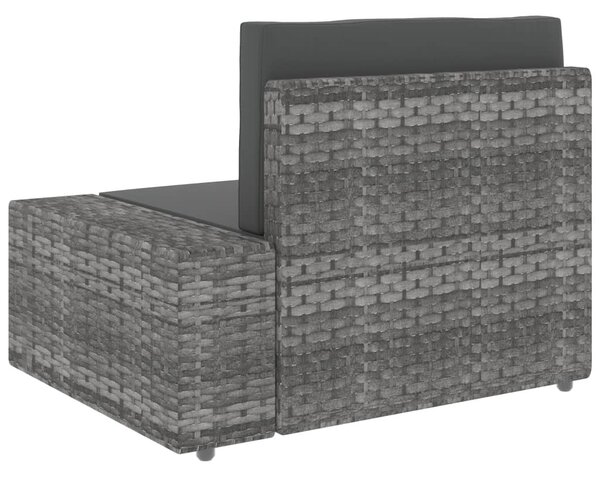 9 részes szürke polyrattan kerti ülőgarnitúra