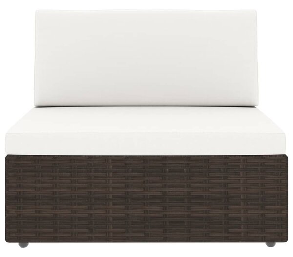 VidaXL 4 részes barna polyrattan kerti ülőgarnitúra