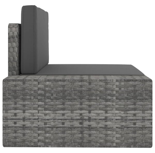 9 részes szürke polyrattan kerti ülőgarnitúra