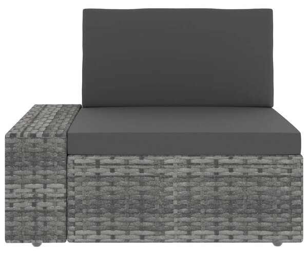 10 részes szürke polyrattan kerti ülőgarnitúra