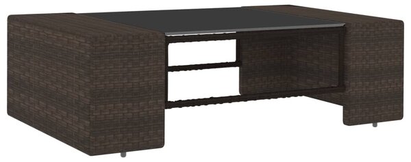 2 részes barna polyrattan kerti ülőgarnitúra