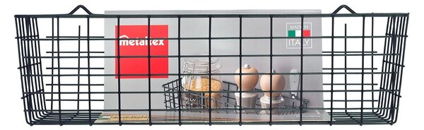 Koala Lava fekete konyhai falikosár - Metaltex