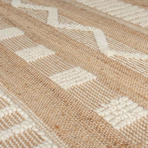 Medina bézs juta szőnyeg, 120 x 170 cm - Flair Rugs