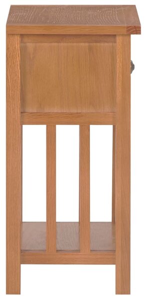 Tömör tölgyfa magazinasztal fiókkal 35 x 27 x 55 cm