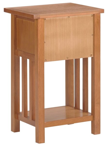 Tömör tölgyfa magazinasztal fiókkal 35 x 27 x 55 cm